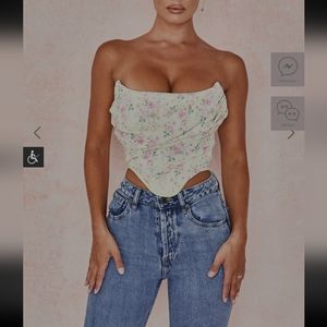 House of CB Vivienne Floral Corset L